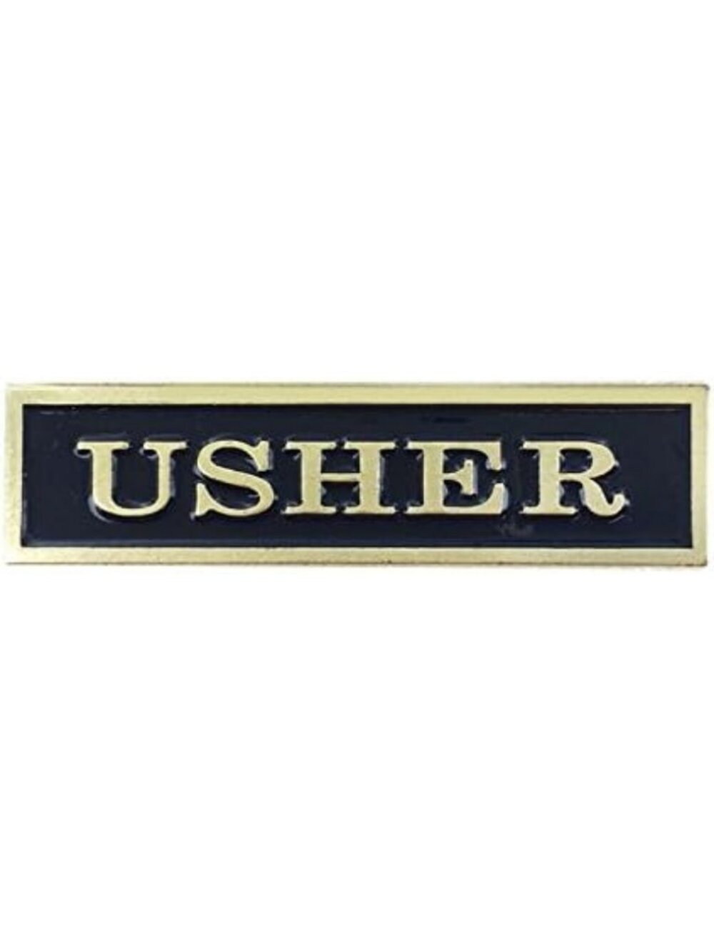 Bulk Pack of 12 Enamel Lapel Pins for Church Usher - 1.75 x 0.44 Inch Badges